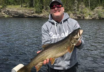Man Holding Lake Trout